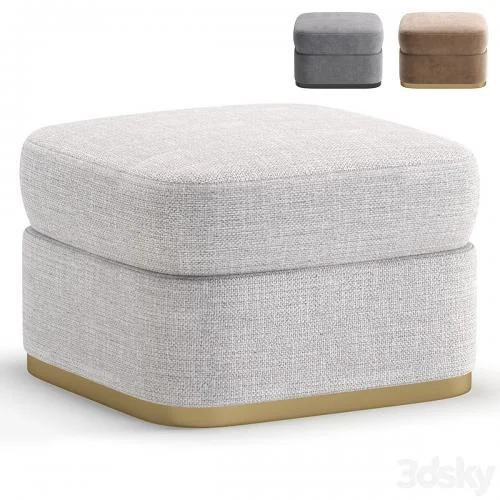 Pouf JESSICA by Cazarina Interiors 3 Colors Version 3d model